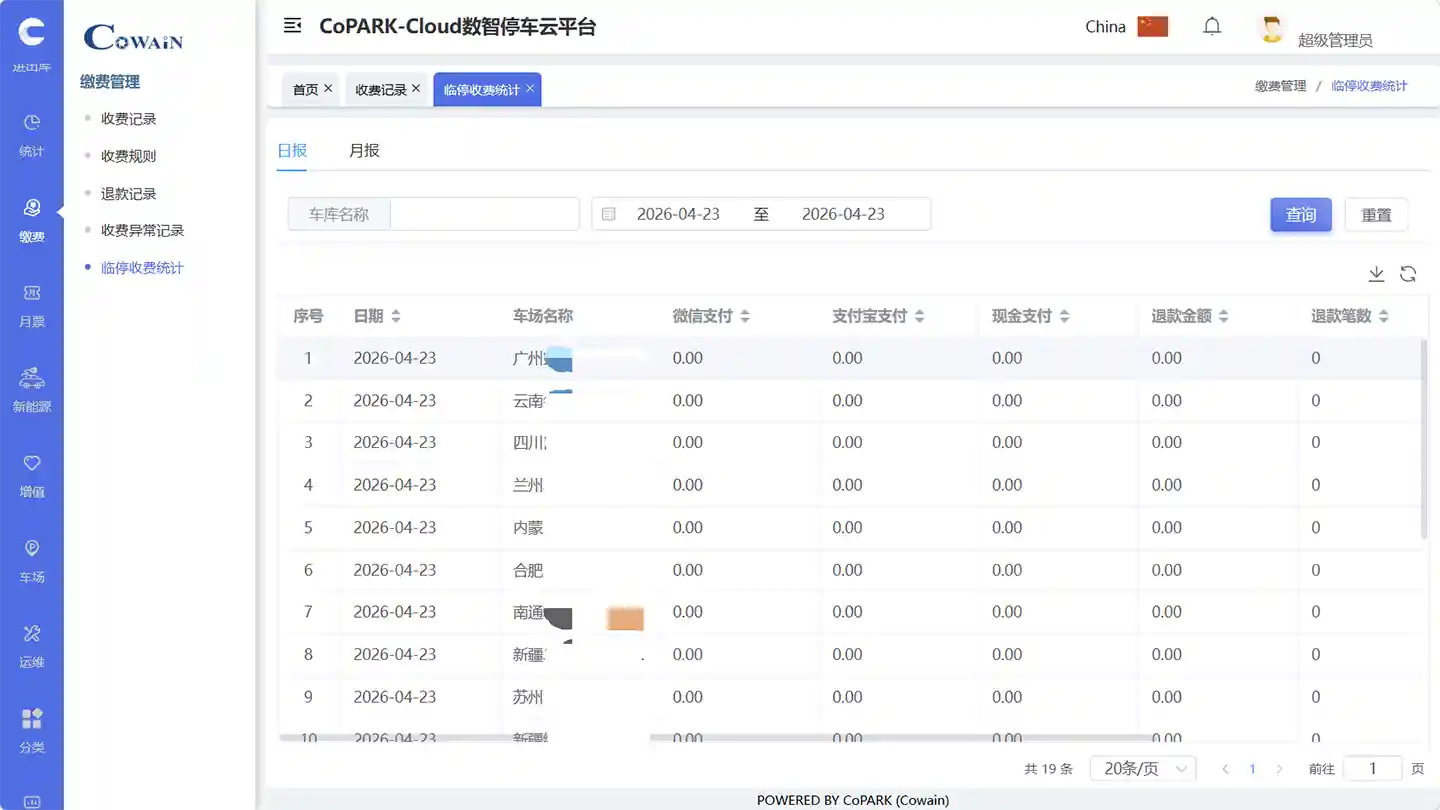 จัดการรายได้ - CoPARK SMART